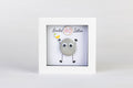 Limited Edition Milestone Birthday Pebble Art – 4×4 Box Frame