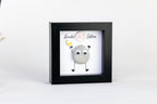Limited Edition Milestone Birthday Pebble Art – 4×4 Box Frame