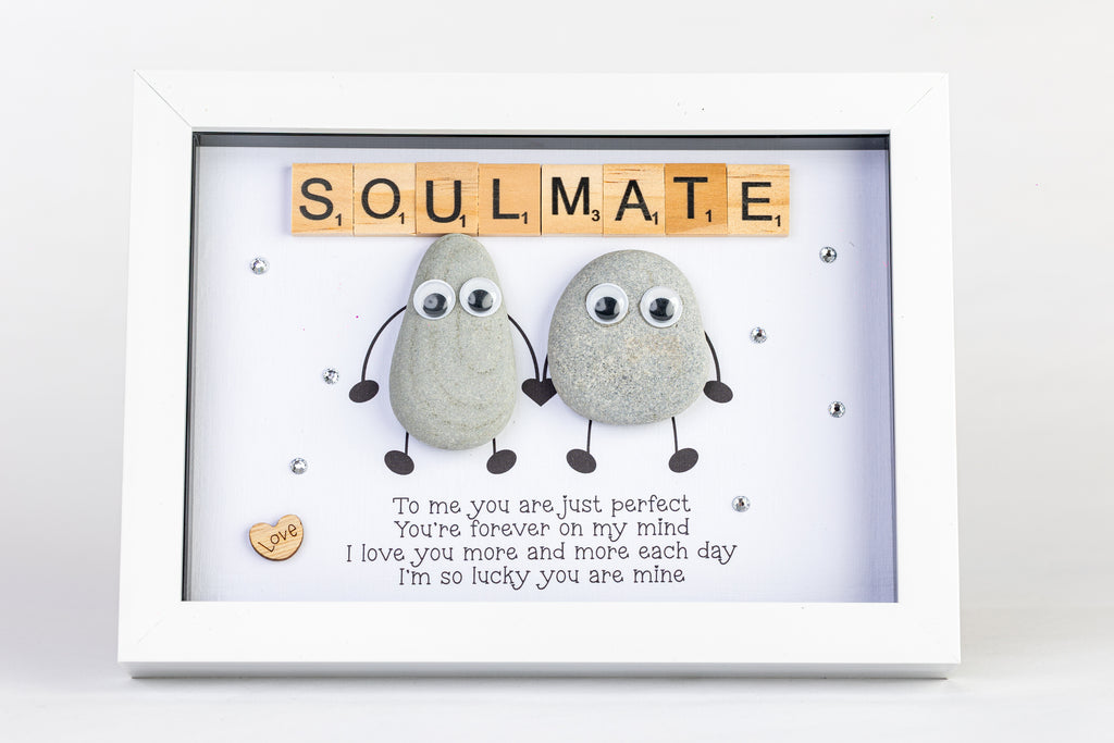 Soulmate – Pebble Art – 6×8 Frame