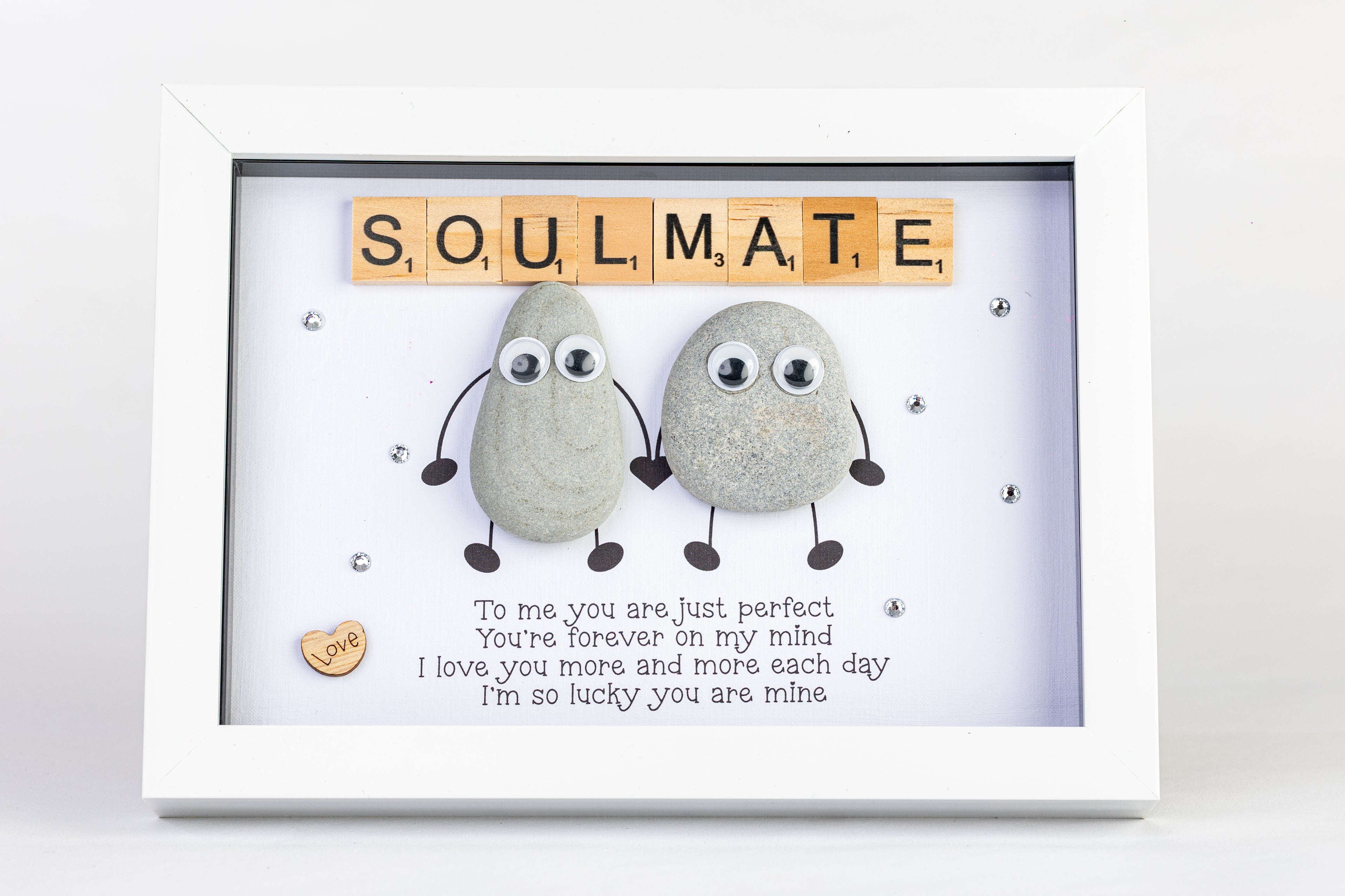 Soulmate – Pebble Art – 6×8 Frame