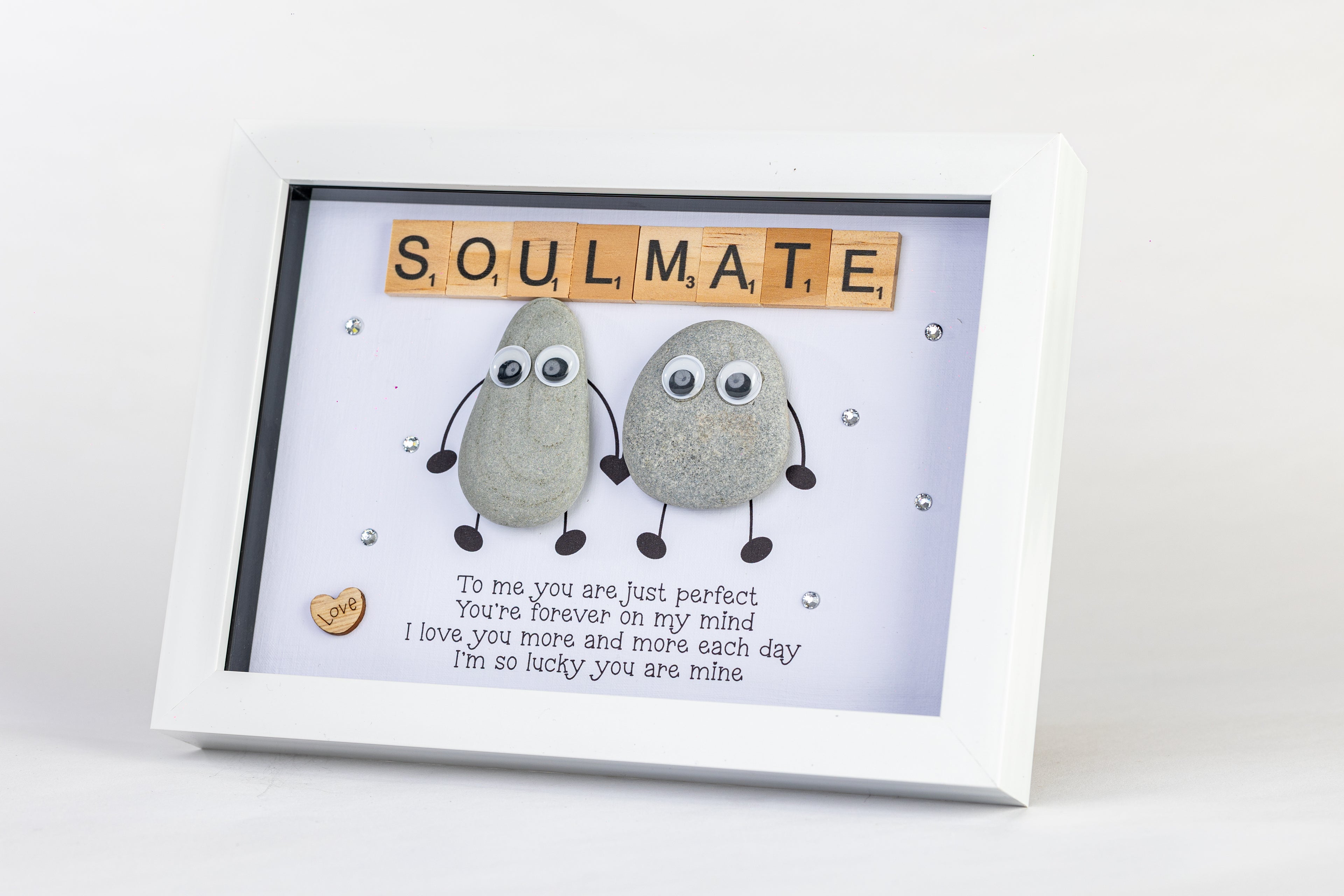 Soulmate – Pebble Art – 6×8 Frame