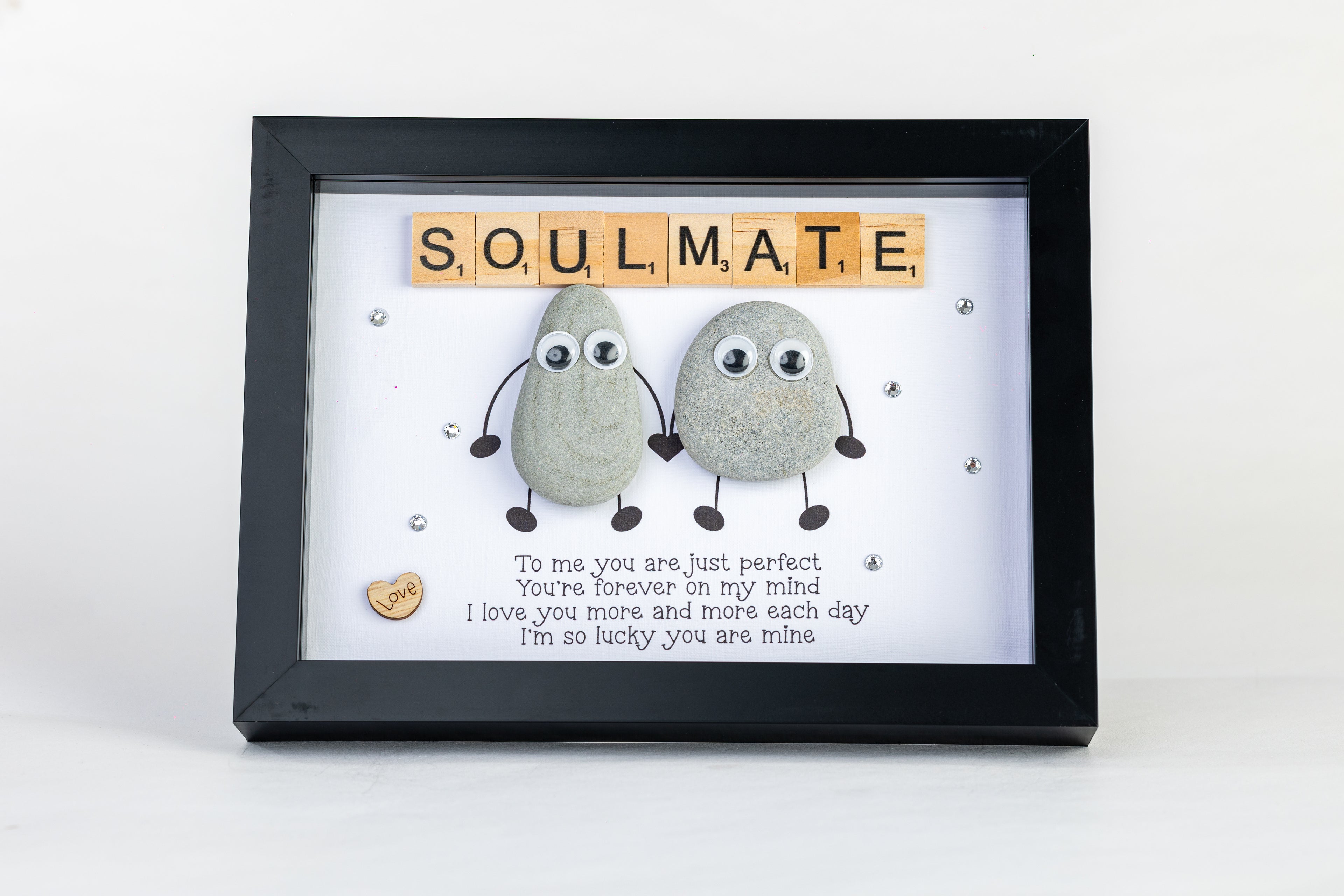 Soulmate – Pebble Art – 6×8 Frame