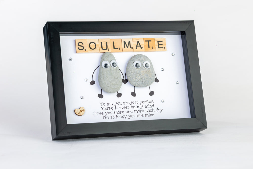 Soulmate – Pebble Art – 6×8 Frame
