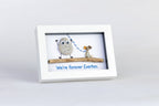 We’re Forever Everton – Personalised Dog Pebble Art – 6×4 Landscape Frame