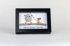We’re Forever Everton – Personalised Dog Pebble Art – 6×4 Landscape Frame