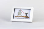 Liverpool FC Dog Pebble Art – 6×4 Landscape Frame