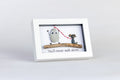 Liverpool FC Dog Pebble Art – 6×4 Landscape Frame