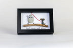 Liverpool FC Dog Pebble Art – 6×4 Landscape Frame
