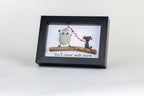 Liverpool FC Dog Pebble Art – 6×4 Landscape Frame