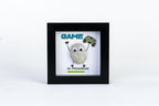 Game in Progress – Pebble Art – 4×4 Box Frame