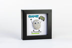 Game in Progress – Pebble Art – 4×4 Box Frame