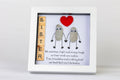 Sister – A Bond That Can’t Be Broken – Pebble Art – 6×6 Box Frame