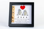 Sister – A Bond That Can’t Be Broken – Pebble Art – 6×6 Box Frame