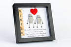 Sister – A Bond That Can’t Be Broken – Pebble Art – 6×6 Box Frame