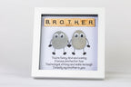 Brother – I’m Lucky – Pebble Art – 6×6 Box Frame