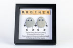 Brother – I’m Lucky – Pebble Art – 6×6 Box Frame