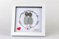 Happily Ever After – Wedding / New Home Pebble Art – 6×6 Box Frame