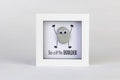 Be a Little Boulder – Pebble Art – 4×4 Box Frame