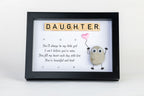 Daughter – You’re Beautiful and Kind – Pebble Art – 6×8 Frame