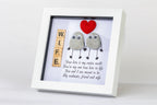 Wife – Your Love Is My Entire World – Pebble Art – 6×6 Box Frame