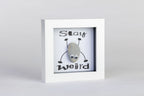 Stay Weird – Pebble Art – 4×4 Box Frame