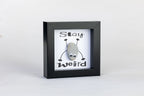 Stay Weird – Pebble Art – 4×4 Box Frame