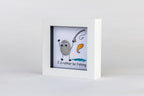 I’d Rather Be Fishing – Pebble Art – 4×4 Box Frame