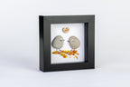 Love Birds – Pebble Art – 4×4 Box Frame