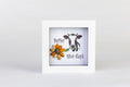 Heifer Nice Day – Pebble Art – 4×4 Box Frame