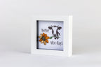 Heifer Nice Day – Pebble Art – 4×4 Box Frame