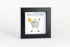 Cheers – Pebble Art – 4×4 Box Frame