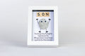 Protector, Friend, Son – Pebble Art – 4×6 Portrait Frame