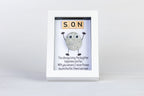 Protector, Friend, Son – Pebble Art – 4×6 Portrait Frame