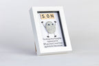 Protector, Friend, Son – Pebble Art – 4×6 Portrait Frame