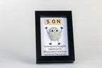 Protector, Friend, Son – Pebble Art – 4×6 Portrait Frame