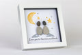 Moon – Pebble Art – 6×6 Frame