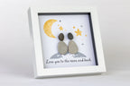 Moon – Pebble Art – 6×6 Frame