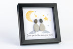 Moon – Pebble Art – 6×6 Frame