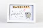 Our Daughter – Pebble Art – 6×8 Landscape Frame