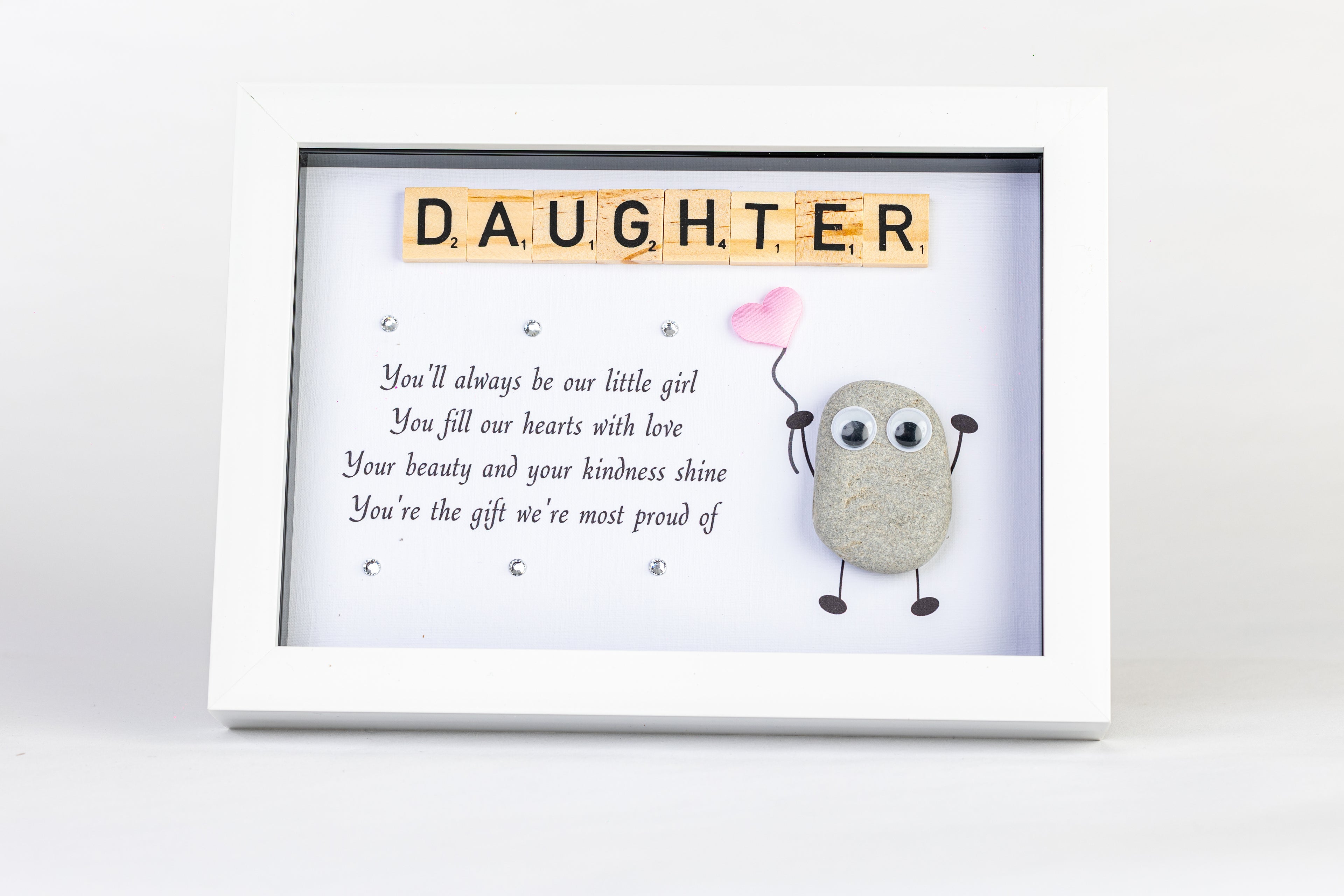 Our Daughter – Pebble Art – 6×8 Landscape Frame