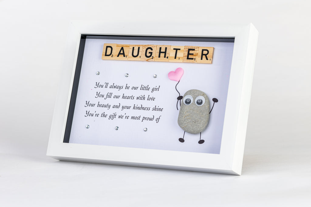 Our Daughter – Pebble Art – 6×8 Landscape Frame