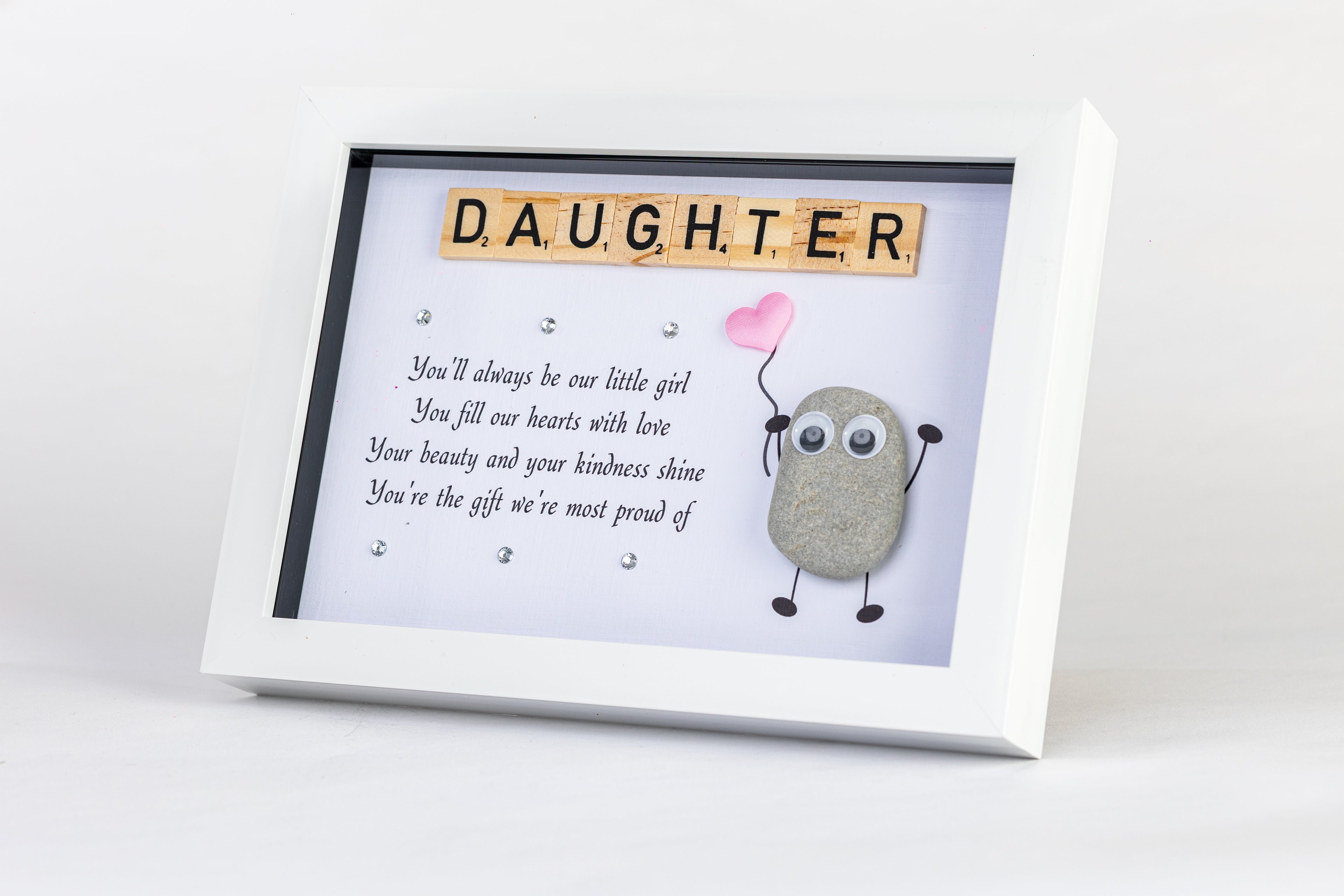 Our Daughter – Pebble Art – 6×8 Landscape Frame