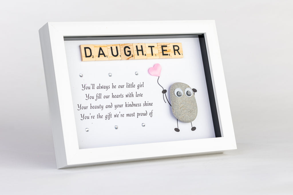 Our Daughter – Pebble Art – 6×8 Landscape Frame