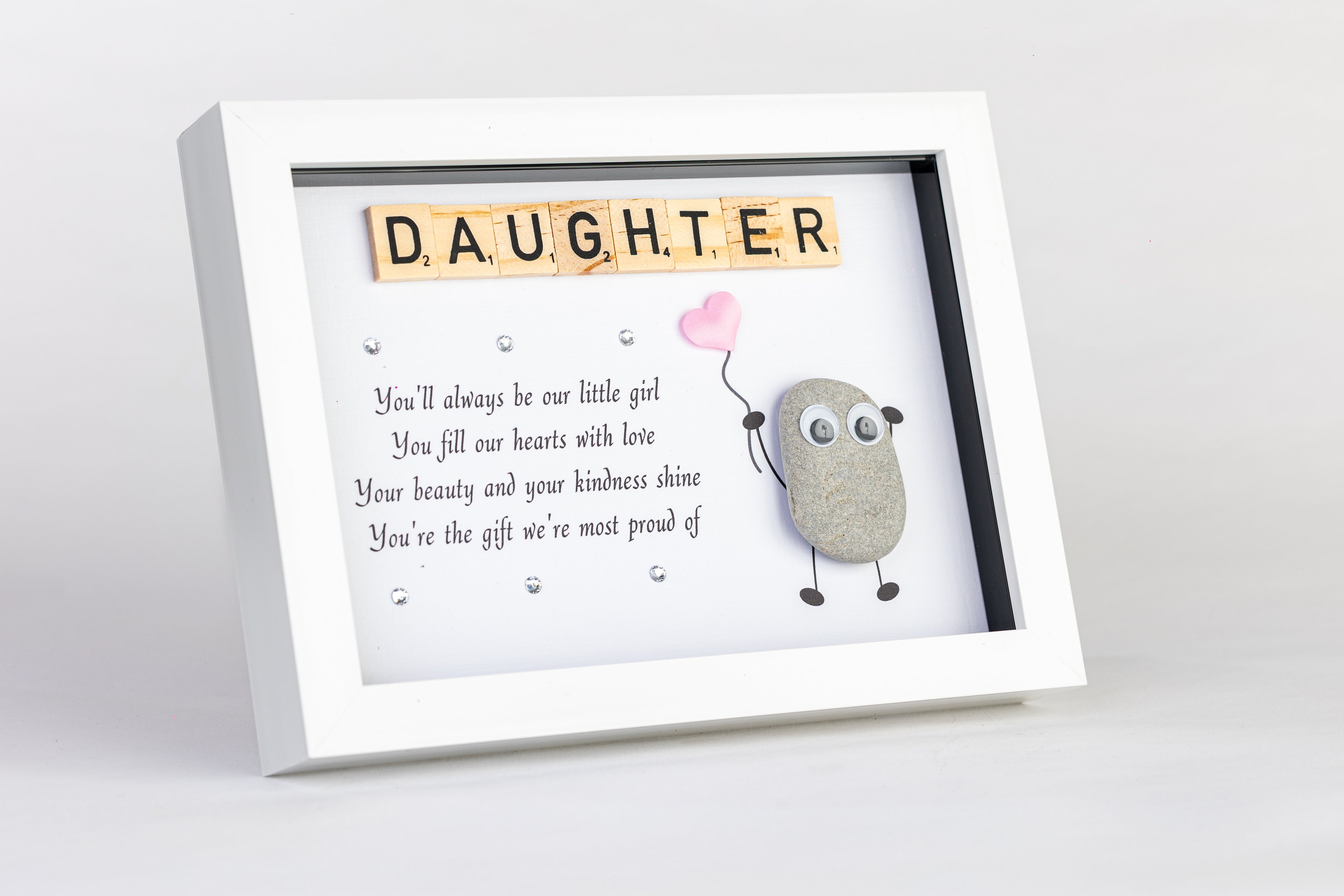 Our Daughter – Pebble Art – 6×8 Landscape Frame