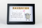 Our Daughter – Pebble Art – 6×8 Landscape Frame
