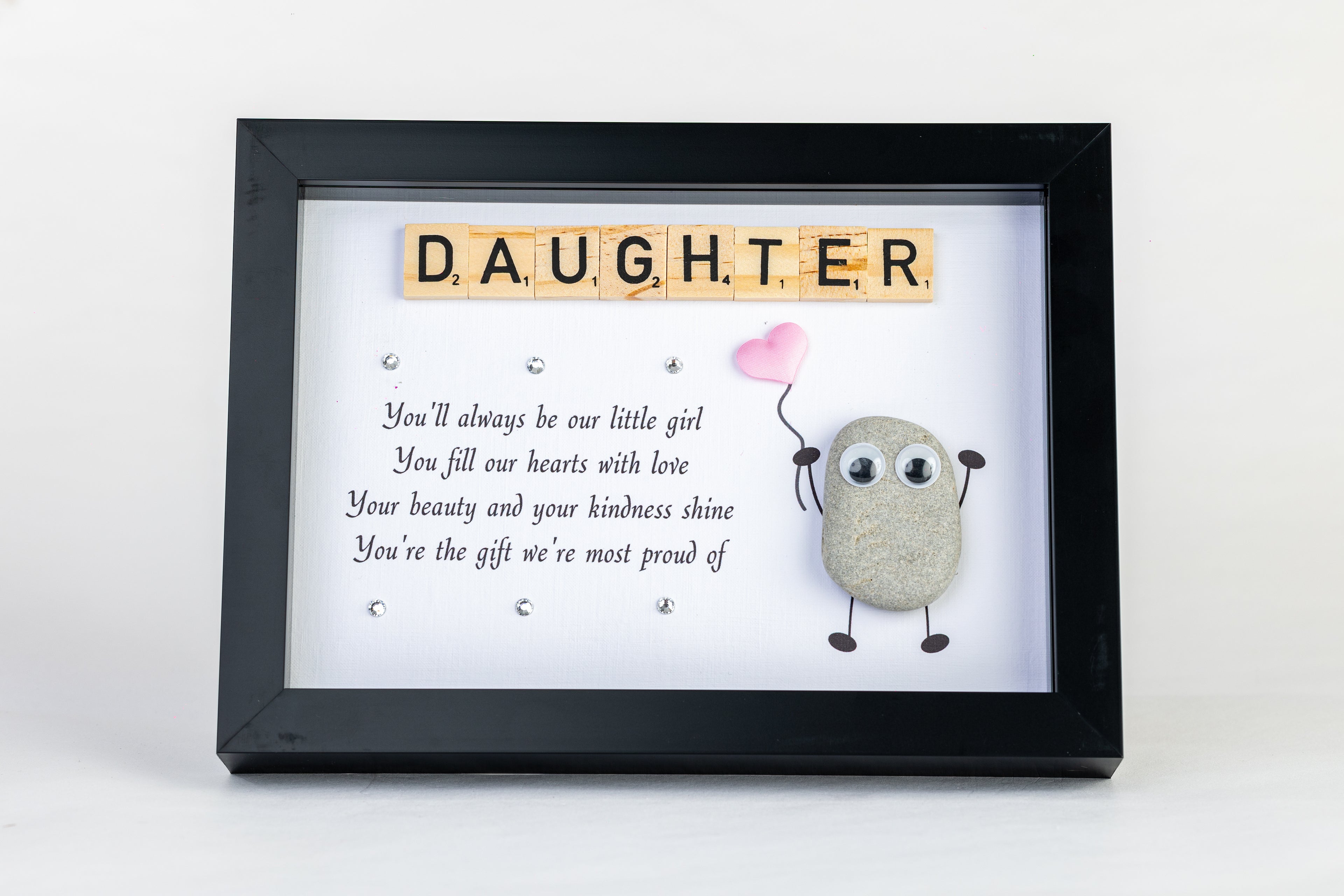 Our Daughter – Pebble Art – 6×8 Landscape Frame