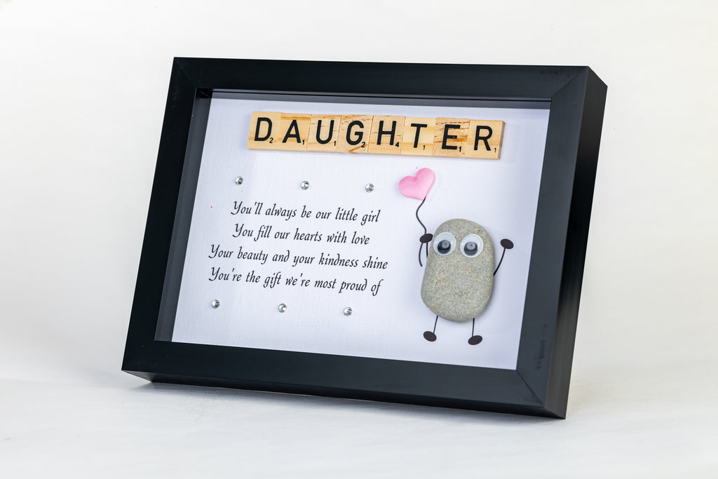 Our Daughter – Pebble Art – 6×8 Landscape Frame