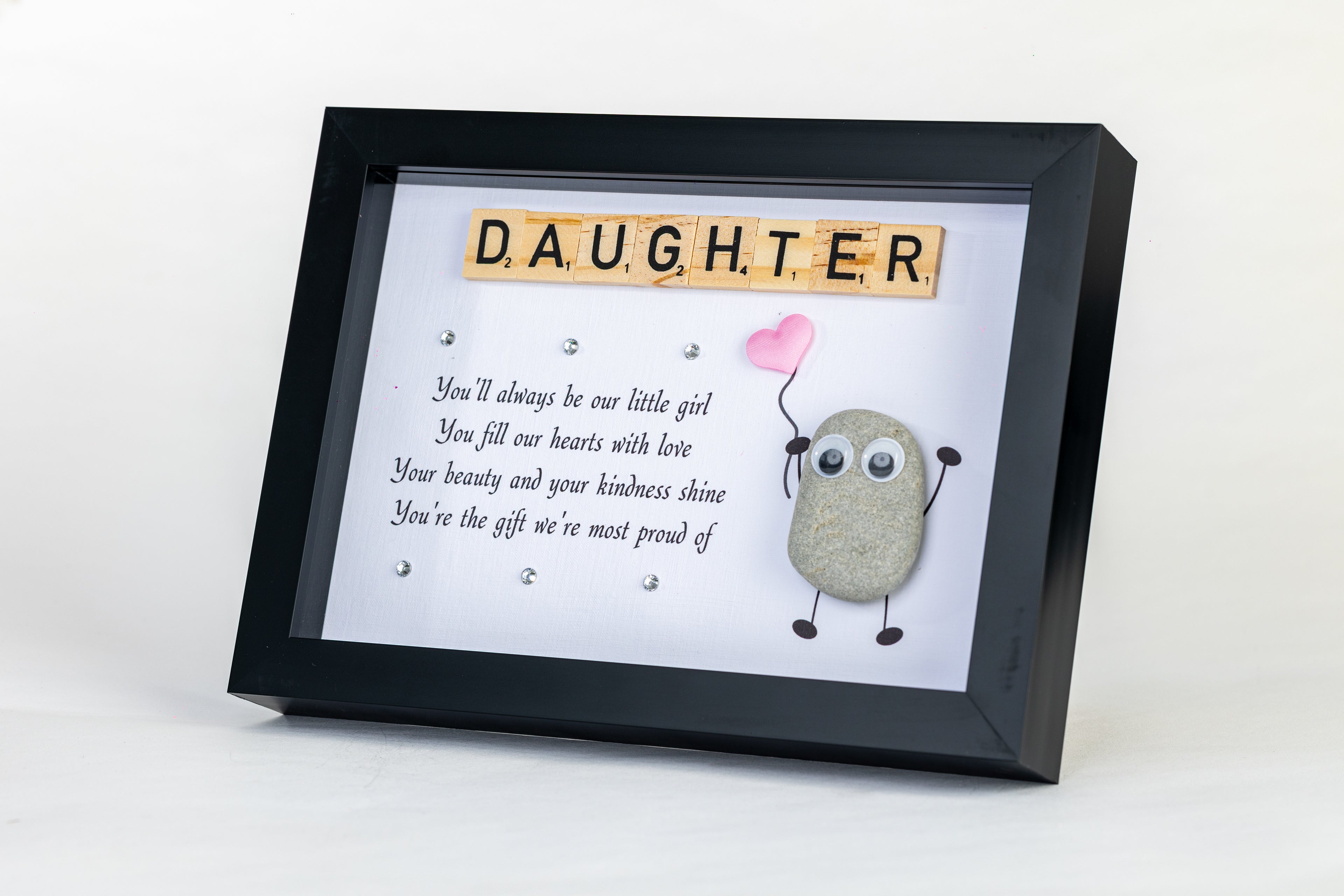 Our Daughter – Pebble Art – 6×8 Landscape Frame