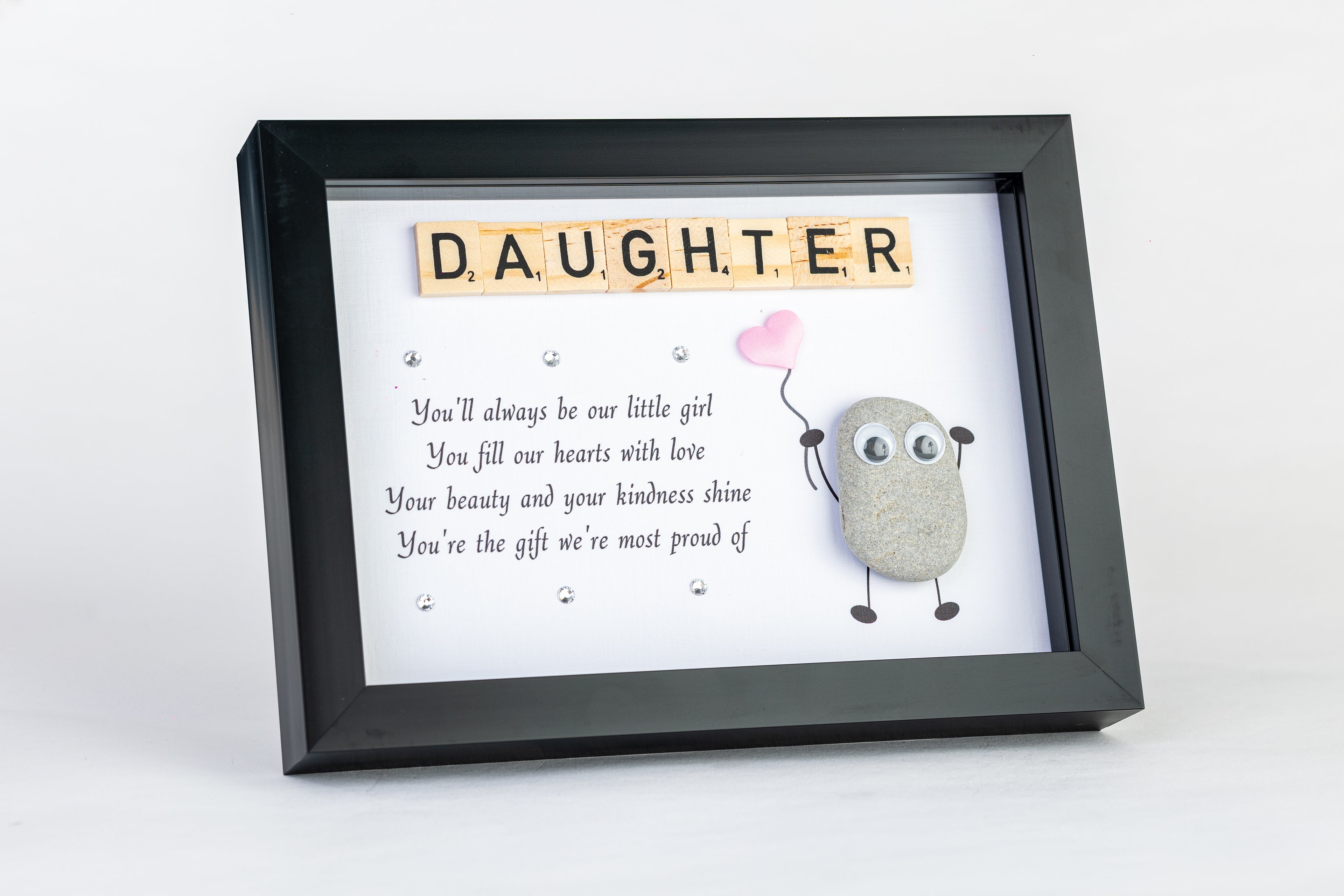 Our Daughter – Pebble Art – 6×8 Landscape Frame