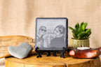 Custom Engraved Slate Photo Coaster